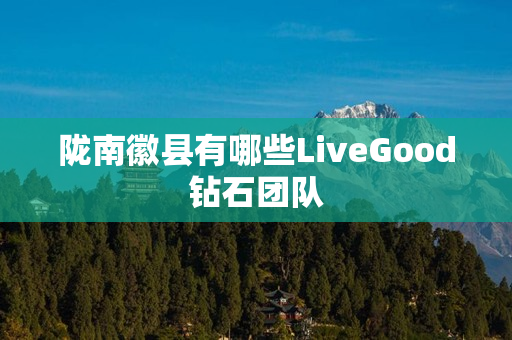 陇南徽县有哪些LiveGood钻石团队