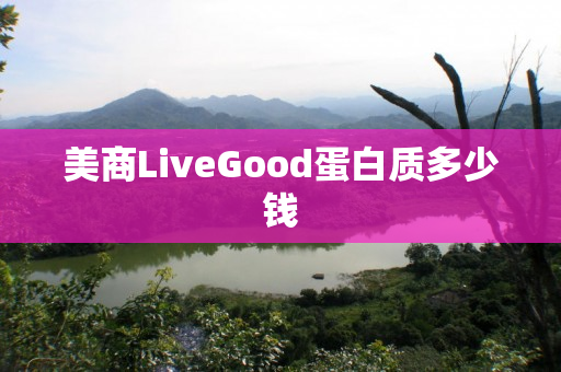 美商LiveGood蛋白质多少钱