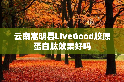 云南嵩明县LiveGood胶原蛋白肽效果好吗