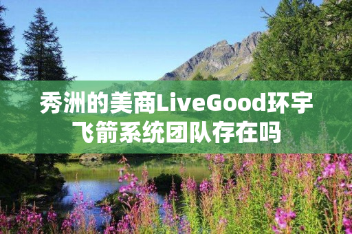秀洲的美商LiveGood环宇飞箭系统团队存在吗