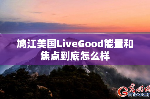 鸠江美国LiveGood能量和焦点到底怎么样