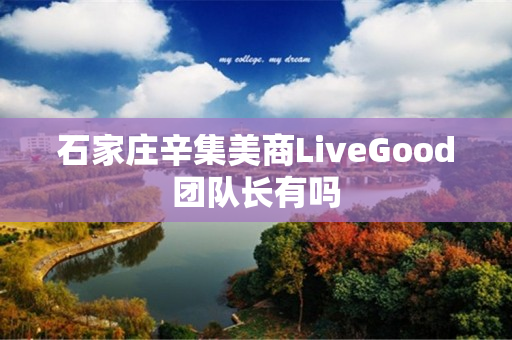 石家庄辛集美商LiveGood团队长有吗