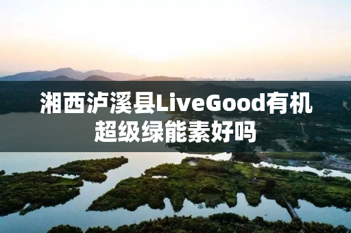 湘西泸溪县LiveGood有机超级绿能素好吗