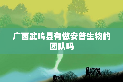 广西武鸣县有做安普生物的团队吗