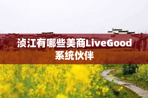 浈江有哪些美商LiveGood系统伙伴