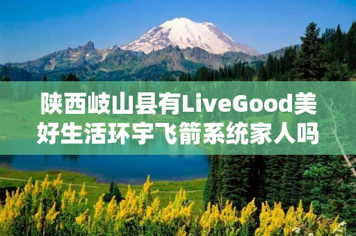 陕西岐山县有LiveGood美好生活环宇飞箭系统家人吗