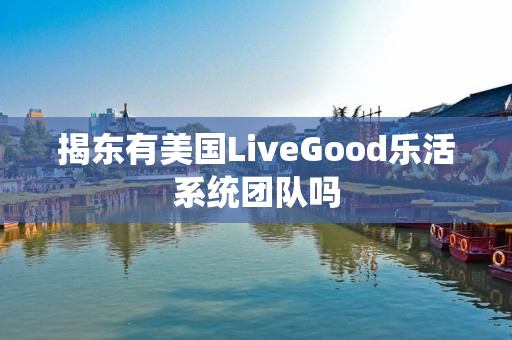 揭东有美国LiveGood乐活系统团队吗