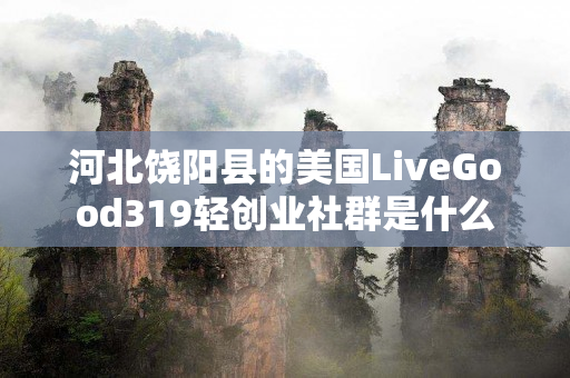河北饶阳县的美国LiveGood319轻创业社群是什么