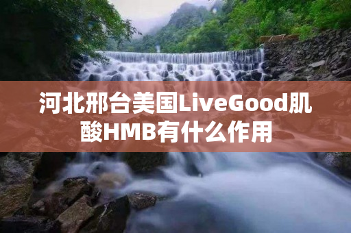 河北邢台美国LiveGood肌酸HMB有什么作用
