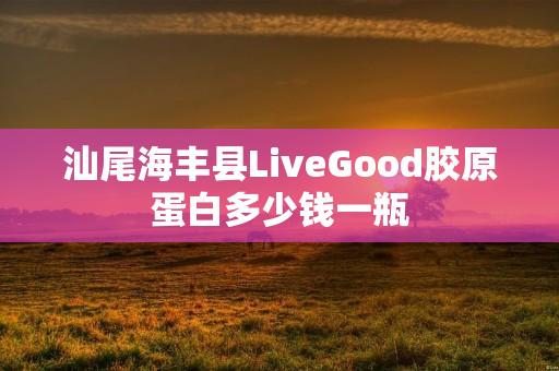 汕尾海丰县LiveGood胶原蛋白多少钱一瓶