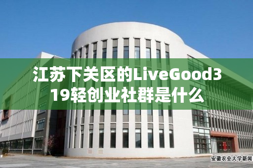 江苏下关区的LiveGood319轻创业社群是什么