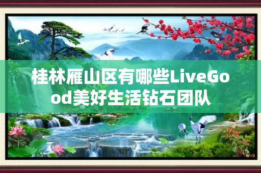 桂林雁山区有哪些LiveGood美好生活钻石团队
