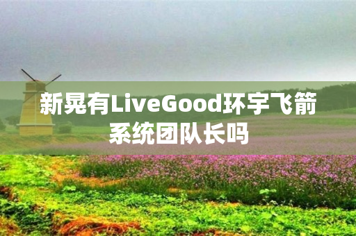 新晃有LiveGood环宇飞箭系统团队长吗