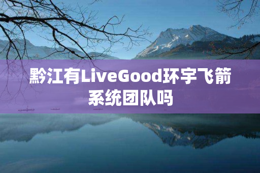 黔江有LiveGood环宇飞箭系统团队吗