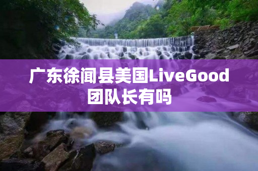 广东徐闻县美国LiveGood团队长有吗