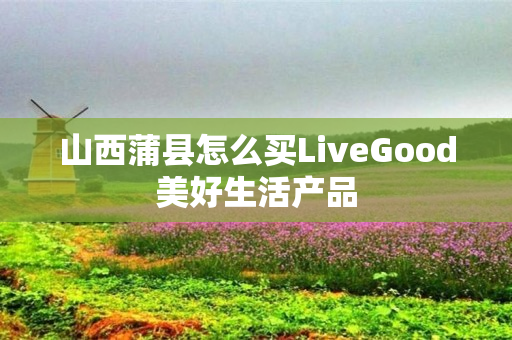 山西蒲县怎么买LiveGood美好生活产品