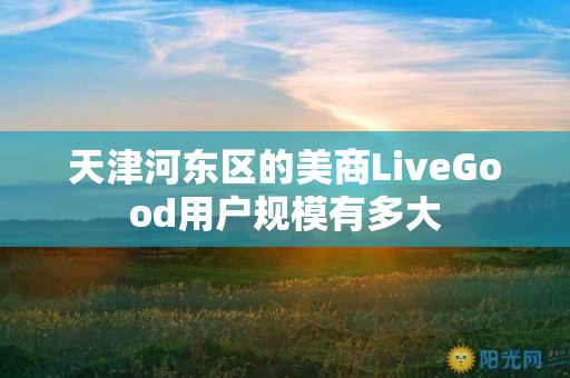 天津河东区的美商LiveGood用户规模有多大