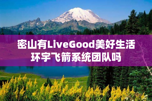 密山有LiveGood美好生活环宇飞箭系统团队吗