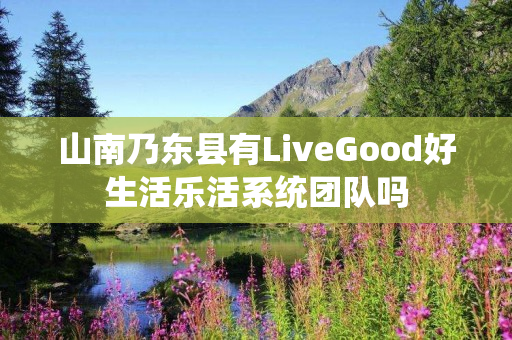 山南乃东县有LiveGood好生活乐活系统团队吗