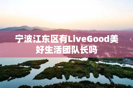 宁波江东区有LiveGood美好生活团队长吗