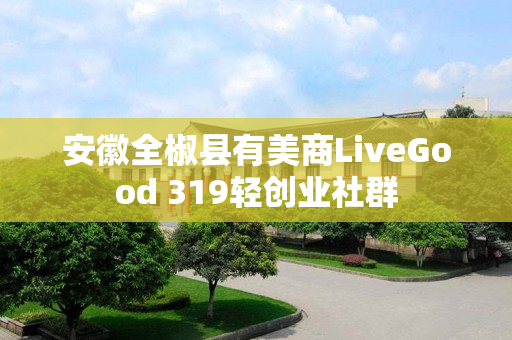 安徽全椒县有美商LiveGood 319轻创业社群
