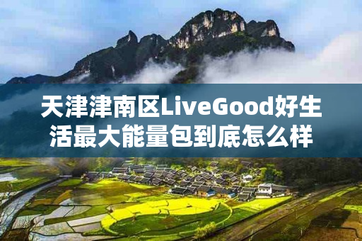 天津津南区LiveGood好生活最大能量包到底怎么样