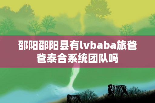 邵阳邵阳县有lvbaba旅爸爸泰合系统团队吗
