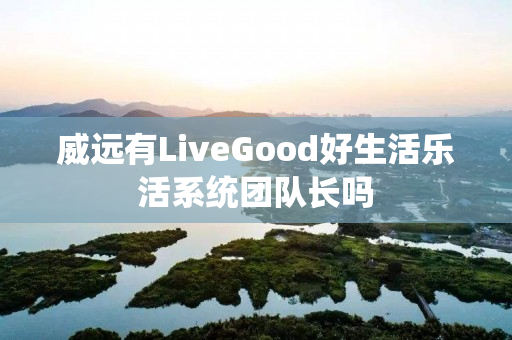 威远有LiveGood好生活乐活系统团队长吗
