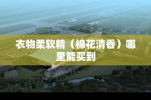 衣物柔软精（棉花清香）哪里能买到
