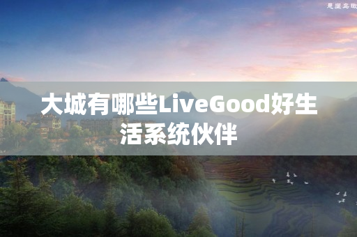 大城有哪些LiveGood好生活系统伙伴