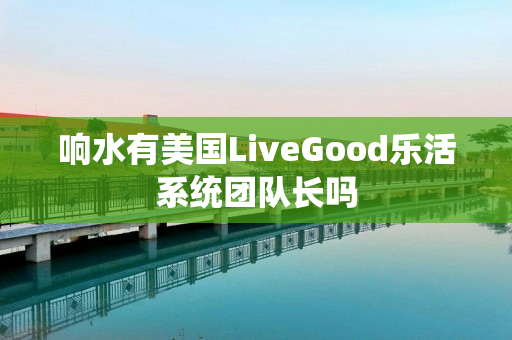 响水有美国LiveGood乐活系统团队长吗