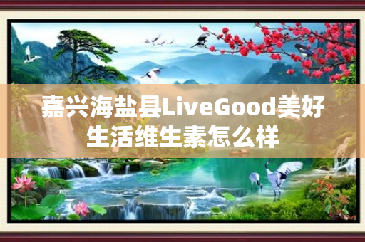嘉兴海盐县LiveGood美好生活维生素怎么样