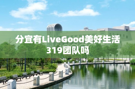 分宜有LiveGood美好生活319团队吗