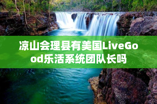 凉山会理县有美国LiveGood乐活系统团队长吗