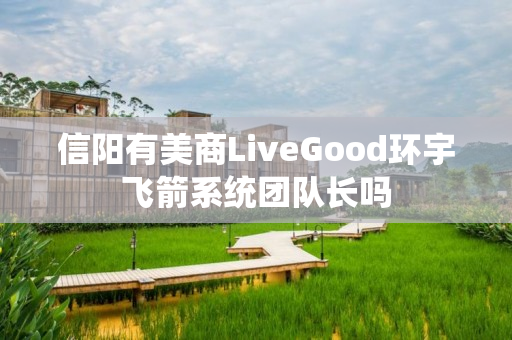信阳有美商LiveGood环宇飞箭系统团队长吗