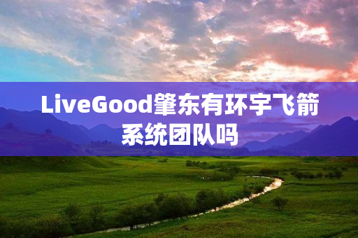 LiveGood肇东有环宇飞箭系统团队吗