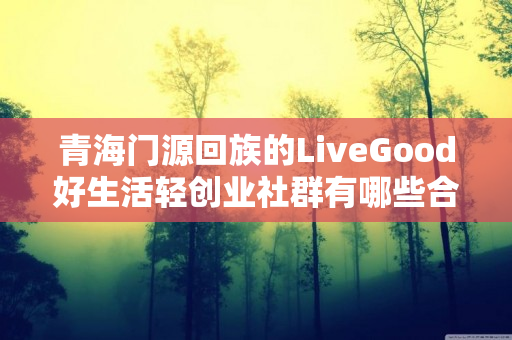 青海门源回族的LiveGood好生活轻创业社群有哪些合作机会