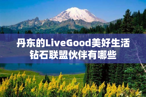 丹东的LiveGood美好生活钻石联盟伙伴有哪些