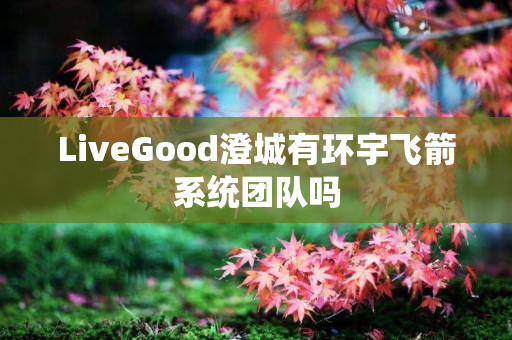 LiveGood澄城有环宇飞箭系统团队吗