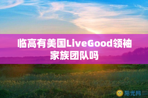 临高有美国LiveGood领袖家族团队吗