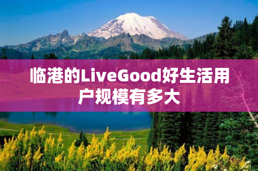 临港的LiveGood好生活用户规模有多大