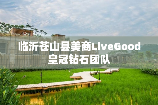 临沂苍山县美商LiveGood皇冠钻石团队