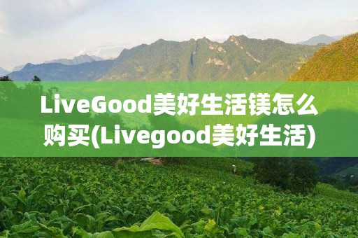 LiveGood美好生活镁怎么购买(Livegood美好生活)