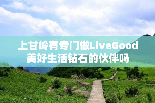 上甘岭有专门做LiveGood美好生活钻石的伙伴吗