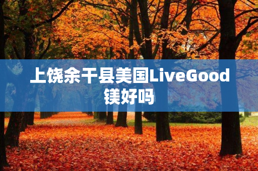 上饶余干县美国LiveGood镁好吗