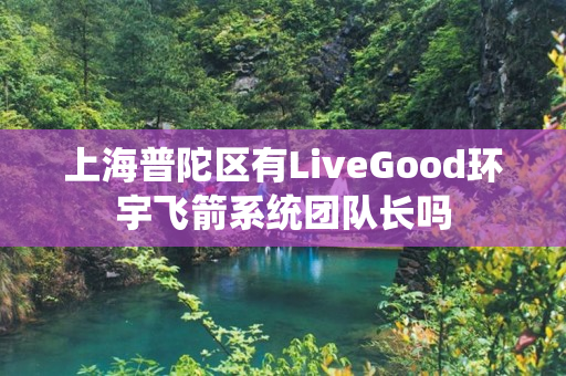 上海普陀区有LiveGood环宇飞箭系统团队长吗