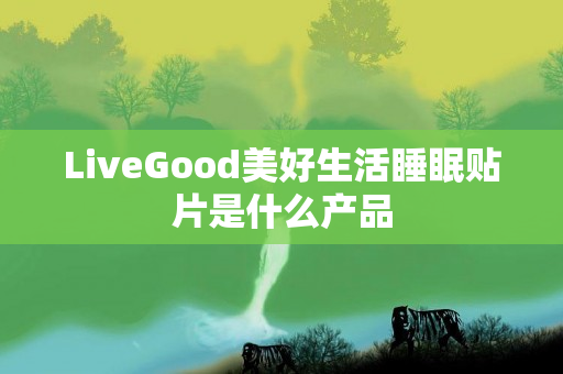 LiveGood美好生活睡眠贴片是什么产品