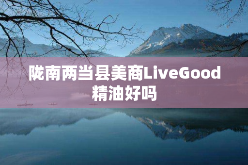 陇南两当县美商LiveGood精油好吗
