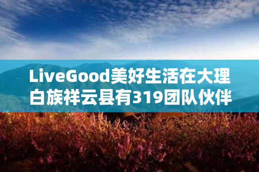 LiveGood美好生活在大理白族祥云县有319团队伙伴吗