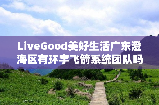 LiveGood美好生活广东澄海区有环宇飞箭系统团队吗